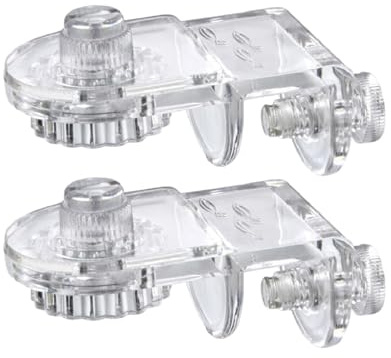 Gungtj Glasdeckungsclip für Aquarien | Acryl-Aquariumdeckel | Stützhalter-Clips, 2 Stück Acryl-Aquarien-Glasdeckungsclip, Fischdeckel, Haubenstützhalter, geeignet für randloses Aquarium-Zubehör