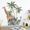 astylishome Wanddeko Wohnzimmer Wandtattoo Wandsticker Kinderzimmer Aufkleber Wandbild Safari Tiere Elefant Wand Deko Kinder Spiel Baby Jungen Zimmer 1504