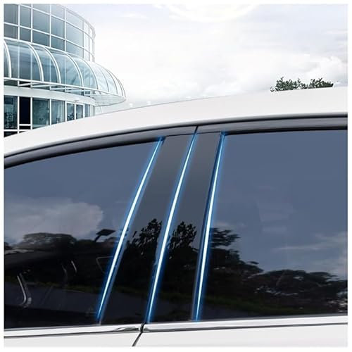YYTERI Car Window Pillar Anti-Scratch for Ford Fiesta Car Door Window Pillar Post Panels, Decorative Accessories for Side Window Pillar Cover