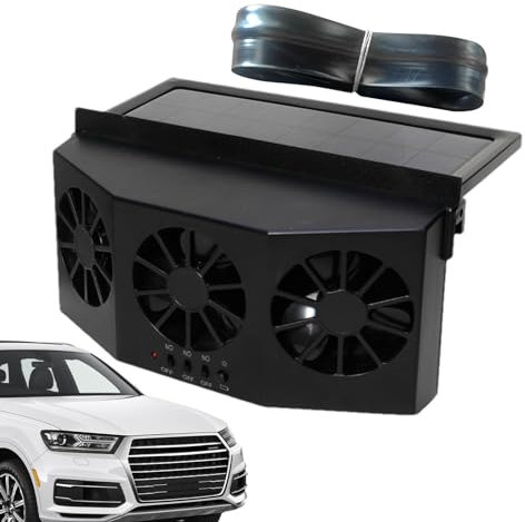 Extractor de aire solar para automóvil - Ventiladores para automóvil con energía solar, Extractor de automóvil silencioso | Ventilador de ventilación de coche, extractor multifuncional para SUV, camió