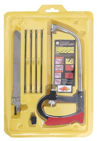 NCZCDZSW Set di Seghe a Mano Set di Seghetti Multifunzione Universale Mini Seghetto per Seghetto in Acciaio Hss con Lame Intercambiabili Mini Sega a Mano Magic Saw per Tagliare Legno Tubi in PVC vetro