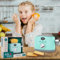 Coo11 Kids Pop Up Toaster Toy, Realistic Timer, Light & Sound Kitchen Pretend Play Simulation Breakfast Making Playset with Bread, Fun Home Appliances for Toddlers Boys & Girls Ages 3+
