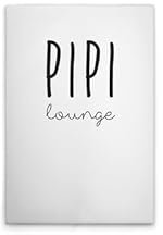 A.S. Création Leinwandbild Pipi Lounge - Wandbild in Weiss, Schwarz - 40 x 60 cm - DD133102