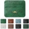 DJAFS Portefeuille personnalisé avec initiales dorées et argentées pour femme, joli portefeuille ultra minimaliste en cuir synthétique, étui de protection fin et fin, poche avant pour homme