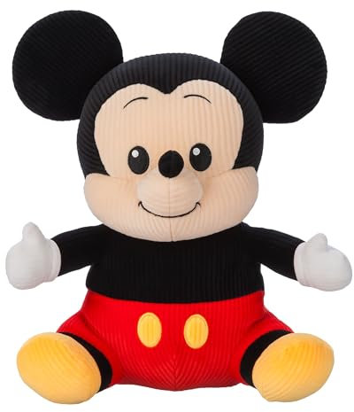 Disney Store Official Mickey Mouse Soft Toy, 31cm / 12, Mouse Plush, Blissful Buddies Collection, Suitable from Birth, 0+
