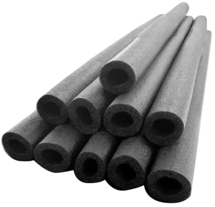 Losueeun 12 Piece Trampoline Post Foam Sleeves Trampoline Padding Replacement Foam Trampoline Protector Sleeves Foam Tubes Black