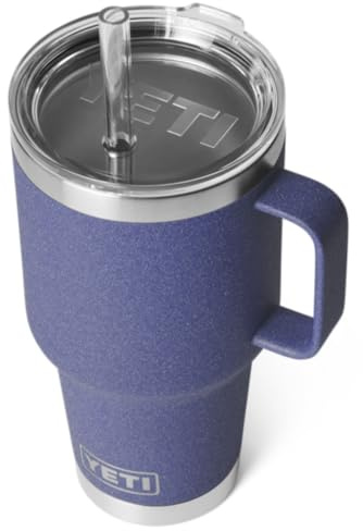 YETI Rambler Trinkbecher Mit Trinkhalmdeckel, Moon Dust, 35 oz (1 l)