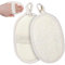 JJUNW 2 Stück Natural Luffa Sponge, Beige Luffa Schwamm Körper Wiederverwendbar Natürlicher Luffa Schwamm Peeling Körper Wäscher Massageschwamm für Damen und Herren Bad SPA