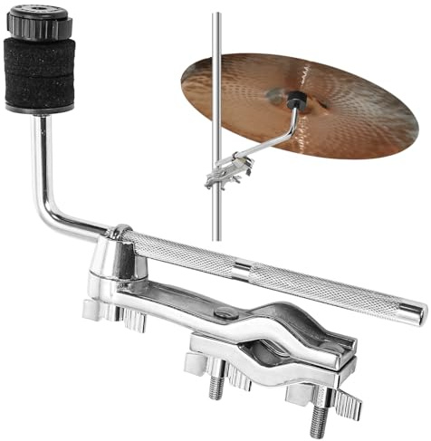 Foraineam Drum Set Mounting Clamp, Cymbal Boom Arm with Clamp Holder Bracket, Drum Set Extension Mount Clip Cymbal Stand L-Arm Rod Percussion mounts, Percussion Instrument Accessories