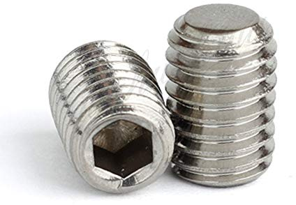 Tornillos prisioneros de punta cónica, 20 piezas, acero inoxidable, cabeza hexagonal, juego tornillos Allen con rosca métrica, kit for perillas puerta (M5 x 40 mm)(M2 x 8mm)