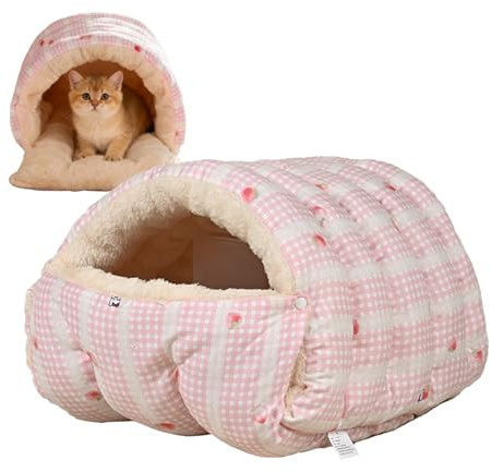 Katzenbett Mit Überdachung Abnehmbare Waschbare Winterhöhle