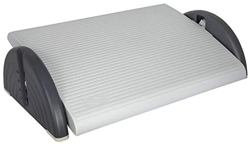 Wedo 2751037 Fußstütze (Relax Plus verstellbar) lichtgrau, 52 x 35 x 14 cm
