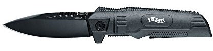 Walther Klappmesser SOK, 440C Stahl, Taschenmesser ideal für Outdoor Aktivitäten, Sub Companion Knife, inkl. Nylonholster