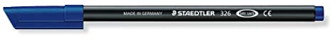 STAEDTLER 326-9 Fasermaler Noris Club, circa 1.0 mm, auswaschbar, 10 Stück im Kartonetui, schwarz