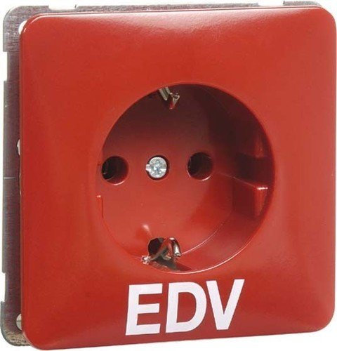 Steckdose SCHUKO rot D 80.6511 ROT EDV 4010105795318 Peha