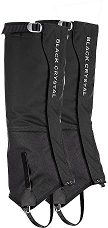 Black Crystal Wandergamaschen wasserdicht atmungsaktiv Nylon für Herren schwarz Größe Groß