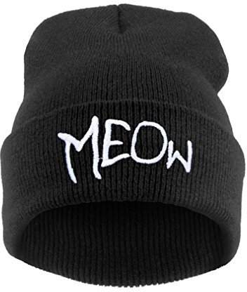 4sold Beanie Mütze Hat Mütze Bad Hair Day Fuckin Problems Comme des Fuckdown.Hit Neu 200 Models (Meow1 Big)