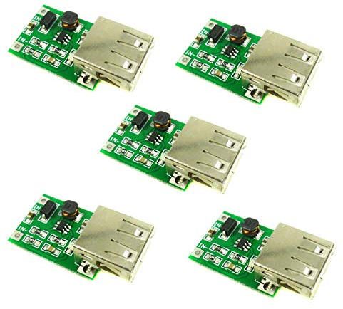 Aihasd 5PCS DC 0.9V to 5V USB Ausgang Step Up Charger Modul