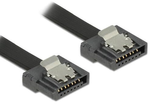 DeLOCK 0.3m SATA III cable de SATA 0,3 m SATA 7-pin - Cable SATA (0,3 m, SATA III, SATA 7-pin, SATA 7-pin, Male connector / Male connector, Derecho)