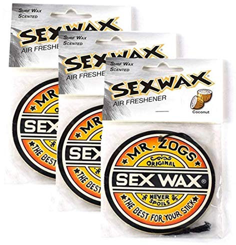 Sex Wax Lufterfrischer mit Kokosnuss-Geruch, 3er-Pack