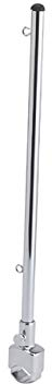 Flaggenstock Messing verchromt mit Relinghalter 35 cm