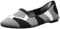 Skechers Women's Cleo-Sherlock-Engineered Knit Loafer Skimmer Ballet Flat, Black White, 6 UK