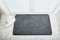 Vinsani Non-Slip Indoor Magic Clean Step Mat Machine Washable Floor Doormat Super Absorbent Carpet Runner Entrance Rug Liner - Dark Grey - 45 X 75 cm