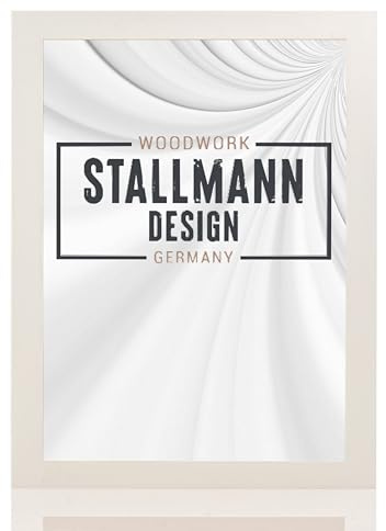 Stallmann Design 'New Modern' Bilderrahmen 50 x 90 cm | Farbe: Weiß | eleganter Frame für Ihre Fotos und Motive