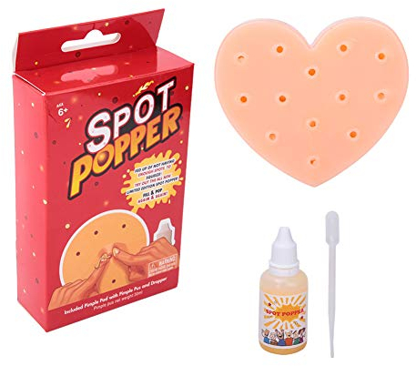 Tnfeeon Herzförmige Pickel knallen Spielzeug mit nachfüllbaren Pickel Eiter Squeeze Akne Stressabbau Spiel Spielzeug Stop Picking Your Face Pickel für Erwachsene