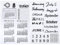 Outus 2 Blatt Kalender-Planer, Silikonstempel, transparent, für Journaling, Scrapbooking, Basteln und Dekoration von Fotoalben