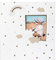 goldbuch Babyalbum Little Dream mit Ausstanzung für eigenes Bild, Leinenstruktur Fotoalbum, 58 weiße Blankoseiten, Pergamin & 4 illustrierte Seiten, Album zum Einkleben, Papier, ca. 30 x 31 x 4 cm
