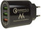 Maclean MCE479 QC 3.0 Cargador USB Universal 3xUSB Adaptador de Carga Fuente de Alimentación Adaptador 1x Carga Rápida 3.6-6V / 3A 6-9V / 2A 9-12V / 1.5 2X 5V / 2.1A (Negro)