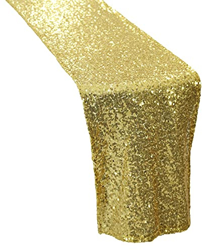Chemin de table RENRUIRUI- 10 Paquets De À Paillettes, 12X108, Décorations De Table À Manger De Fête pour Anniversaire Mariage Fiançailles Douche Nuptiale Bachelorette Vacances Célébration