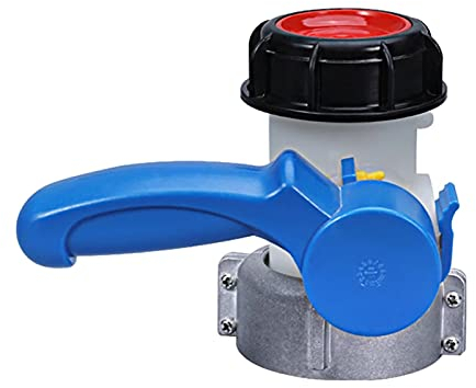 IBC Wassertankadapter, Universal Auslaufhahn Absperrhahnadapter, IBC Tankhahn Klappenventil für IBC Container DN40 (62mm) & DN50 (75mm) (DN50 (75mm))