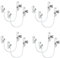 8 Pcs Window Restrictor Locks for Kids Window Restrictors UPVC Baby Security Window Locks with Screws Keys for Baby Child Children Safety, Window Locks Door Locks for Home Public School and Commercial