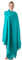 Om Shanti Crafts Meditationsschal oder Meditationsdecke, Schal, Schal, Übergröße, Stola, groß, Unisex, Türkis/Ausflug, einfarbig (Getaway Solids), 8' x 4'