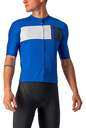Castelli 4522023 PROLOGO 7 Jersey T-Shirt Men's Azzurro Italia/Ivory-Savile BL Size XL