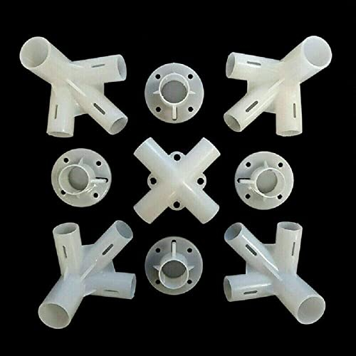 BODYA 9 Stück Ersatzteile Füße Center Connector Zubehör für 3 x 3 m Pavillon Markisenzelt 25/19 mm