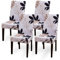 Housse de Chaise, Housse de Chaise Salle à Manger Extensible 4 Pièces, Amovible Lavable Décoration Housse pour Chaise Chaises Protecteur pour Maison, Cuisine, Mariage, Hôtel, Restaurant, Banquet