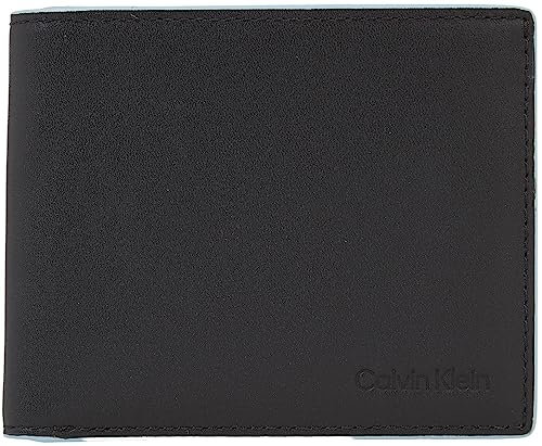 Calvin Klein Ck Edge Bifold 5Cc Geldbörsen, Herren, Schwarz (Ck Black), Os