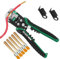 LAOA Wire Stripper Electrical Automatic Wire Stripper Tool self Adjusting from 8 AWG to 26 AWG for Electrician Crimping 815238 with 5pcs Brushes (Express 6-7 Days to The UK)