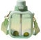 MiOYOOW Flat Water Bottle, Cute Square Bottle with Straw & Strap Leakproof Outdoor Supplies for Women Girls Summer Sports 24oz (700ML)
