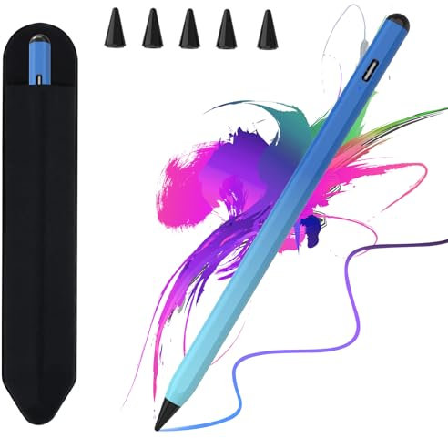 TQQ Pencil for iPad 2018-2024, Tilt Sensitivity Pen With High Precision & Magnetic Attraction, Compatible With Apple iPad 10/9/8/7/6th Gen, Pro 11/12.9/13, Mini 5/6th, Air 3-6th