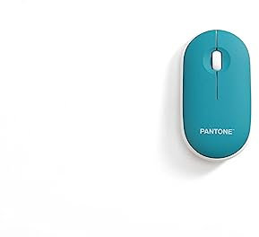 Pantone Celly, Mouse Con Dongle Linea, Mouse Wireless con Silent Click, Leggero e Sottile, DPI Regolabile, con Dongle Integrato, Compatibilità Universale, Emerald Lake