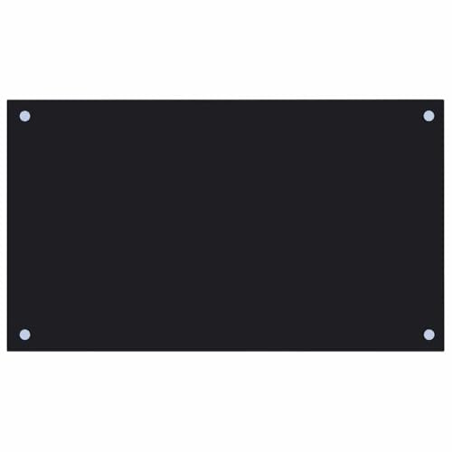 SKM Küchenrückwand Schwarz 70x40 cm Hartglas, Weight: 4.81 kg, 249481