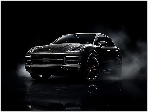 Generisch Poster - Porsche Cayenne - Auto Sportwagen Kunstdruck Illustration Wandbild für Wohnzimmer, Kinderzimmer und Arbeitszimmer P230N (75x100 cm)
