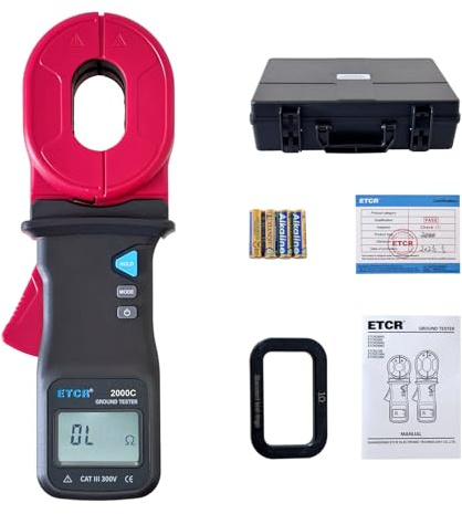 ETCR2000C Clamp Earth Resistance Tester Ground Resistance Meter 1200Ω