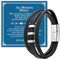 YANSYUN Ich Liebe Dich Geschenk für Männer, Herren Armband, Herren Lederarmband, Ich Liebe Dich Geflochten Lederarmband mit Schmuckkästchen, Hochzeitstag Geburtstagsgeschenk Weihnachten für Männer