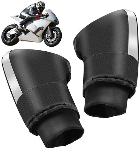Manguitos para manillar de motocicleta | Guantes para moto de nieve a prueba de viento | Guantes impermeables para manillar, guantes térmicos de invierno para bicicleta eléctrica, para moto, scooter