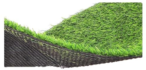 LOOQS Gazon Artificiel, Fausse Herbe pour décoration avec Trous de Drainage, Tapis d'intérieur/extérieur, Tapis de pelouse synthétique, 2 x 2,5 m